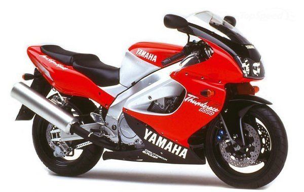 Yamaha YZF-1000R 1997 red stickers set