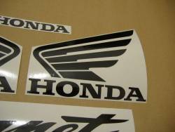 Honda 2002 Hornet white logo emblems set