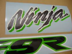 Kawasaki ZX 9R 2002 Ninja green logo graphics