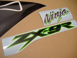 Kawasaki ZX9R 2002 Ninja green stickers