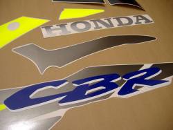 Honda CBR 600 F3 1996 blue stickers kit