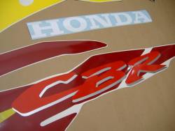 Honda CBR 600 F3 1996 burgundy decals kit 
