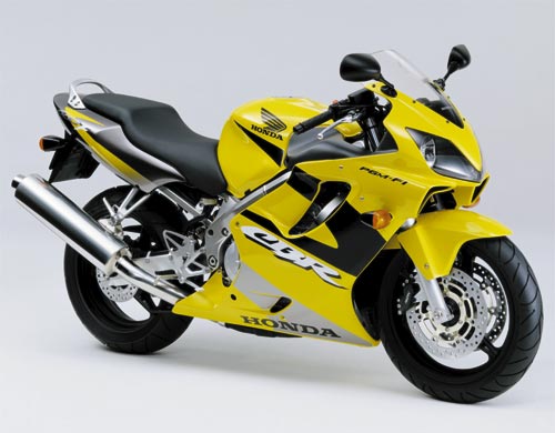 Honda CBR 600 F4 2001 yellow decals kit 
