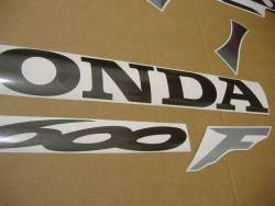 Honda 600F F4 2005 titanium silver adhesives set