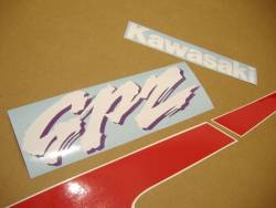 Kawasaki 500S 2001 black complete stickers set