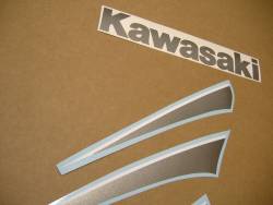Kawasaki 250 R 2007 blue labels graphics