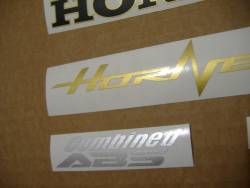 Honda 600F 2012 Hornet black stickers set