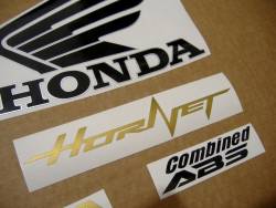 Honda CB 600F 2012 yellow labels graphics