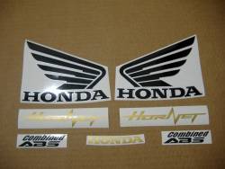 Honda 600F 2012 yellow complete sticker kit