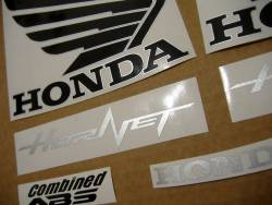 Honda 600F 2013 Hornet white stickers set