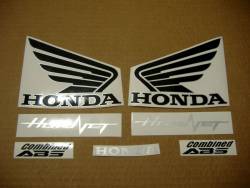 Honda 600F 2013 white full decals kit 
