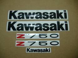 Kawasaki Z750 2006 orange full decals kit