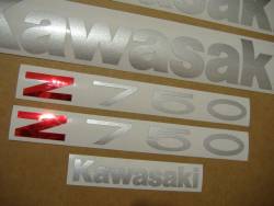 Kawasaki Z 750 2007 black labels graphics