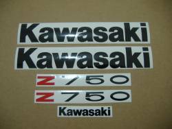Kawasaki Z750 2007 silver adhesives set