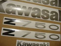 Kawasaki Z750 2008 Ninja orange logo graphics