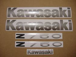 Kawasaki Z 750 2008 orange full decals kit
