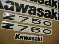 Kawasaki Z 750 2009 green full stickers kit