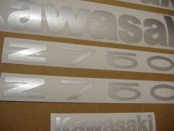 Kawasaki Z750 2011 black logo graphics