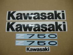 Kawasaki z750 2011 2012 green full decals kit