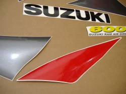 Suzuki 600 1997 red complete sticker kit