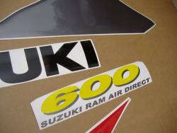 Suzuki GSXR 600 SRAD red decals