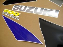 Suzuki 600 1997 grey stickers kit