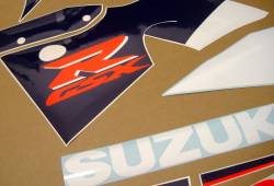 Suzuki GSX-R 600 SRAD white stickers set