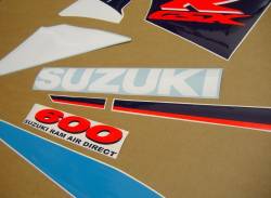 Suzuki GSX-R 600 1997 white adhesives set