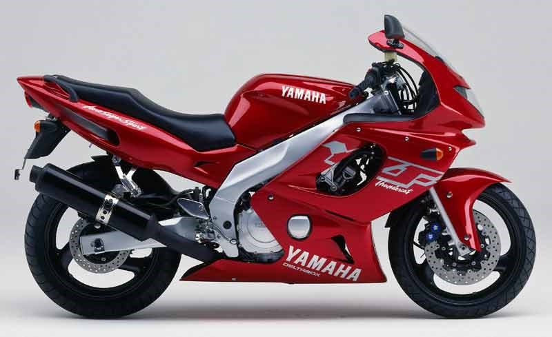 Yamaha YZF-600R 2000 red decals kit 
