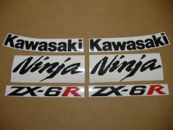 Kawasaki ZX-6R 2008 Ninja yellow logo graphics