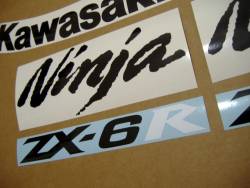 Kawasaki ZX-6R 2007 complete sticker kit