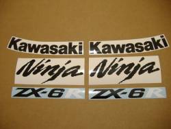 Kawasaki ZX-6R 2007 Ninja red logo graphics
