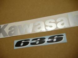 Kawasaki ZX6R 2003 blue stickers set