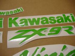 Kawasaki ZX 6R 2000 black stickers kit