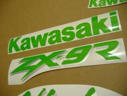 Kawasaki ZX6R 2000 black adhesives set