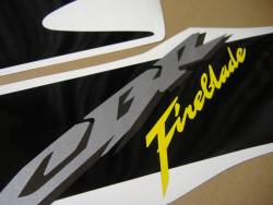 Honda CBR 1000RR 2006 Fireblade black stickers kit