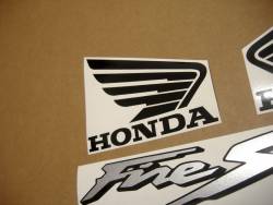 Honda VTR 1000F 2001 yellow stickers kit