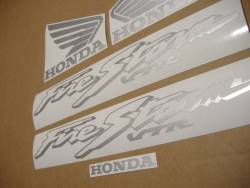 Honda vtr 1000F 2004 Firestorm blue stickers set