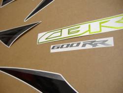 Honda CBR 600RR 2009 green decals kit 