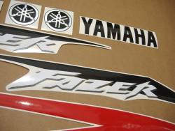 Yamaha FZS 600 2003 red adhesives set