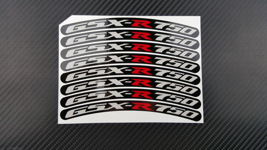 wheel rim stripes decals stickers suzuki gsxr 600 750 1000