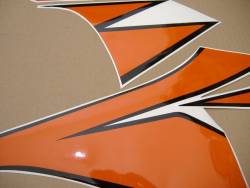 Honda 1000RR 2010 Fireblade orange full decals kit