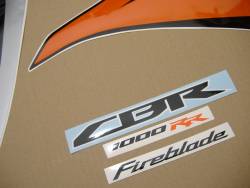 Honda CBR 1000RR 2010 SC59 orange decals kit 