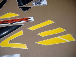 Honda CBR 929RR 2000 Fireblade yellow logo graphics