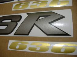 Kawasaki ZX-6R 2004 Ninja blue stickers