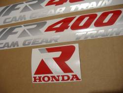 Honda VFR 1991 NC21 blue stickers set