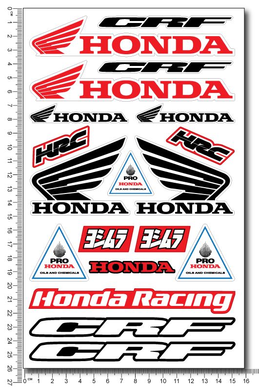 Decals set Honda CRF HRC Yoshimura
