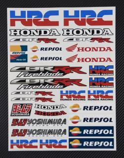 Stickers set Honda cbr rr fireblade repsol hrc yoshimura