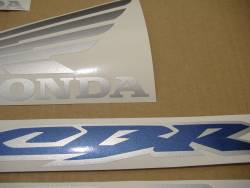 Honda CBR 600RR 2003 blue adhesives set