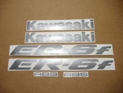 Kawasaki ER 6F 2007 blue full decals kit